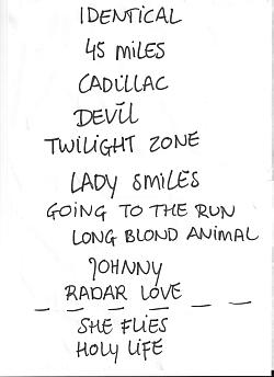 Golden Earring setlist Appelpop festival September 13, 2013 Tiel